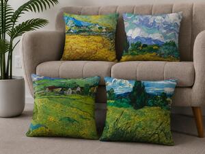 XPOSE® Set obliečok na vankúš MALOVANÁ KRAJINA (digitálna tlač) 43x43 cm - set 4ks
