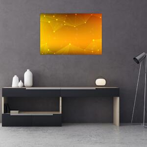 Abstraktný žltý obraz (90x60 cm)