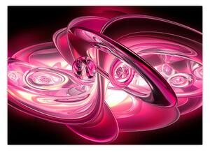 Obraz ružových fraktálov (70x50 cm)