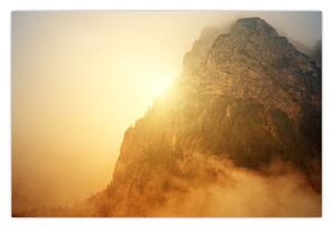 Obraz hory v hmle (90x60 cm)