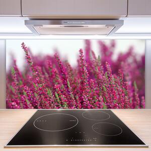 Sklenený obklad Do kuchyne Kvety lúka príroda 100x50 cm