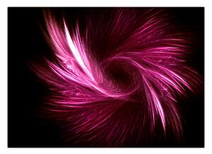 Obraz - ružová abstrakcia (70x50 cm)