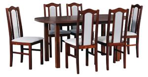 MEBLINE Stôl WENUS 1 + stoličky BOS 2 (6ks.) - súprava DX2