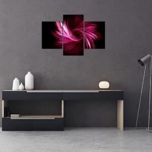 Obraz - ružová abstrakcia (90x60 cm)