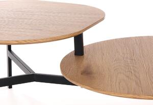 Konferenčný stolík ZIGI, 120x40x65, dub zlatý/čierna