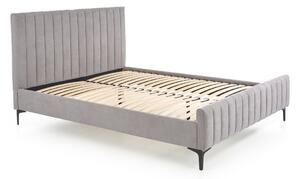 Čalúnená posteľ FRANC, 160x200, svetlý popol