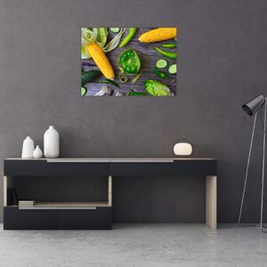Obraz so zeleninou (70x50 cm)