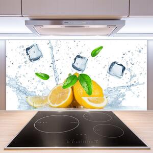 Nástenný panel  Citrón kostka ľadu kuchyňa 100x50 cm