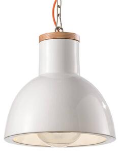 Závesná lampa C1781 v škandinávskom štýle biela