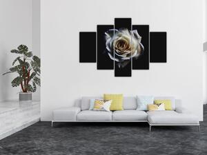 Obraz bielej ruže (150x105 cm)