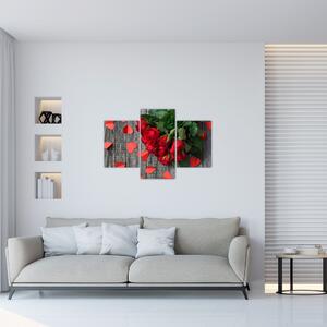 Obraz - kytica ruží (90x60 cm)