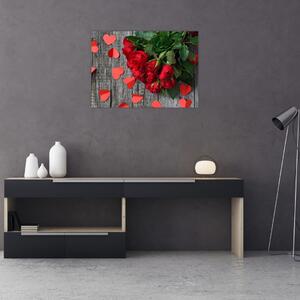 Obraz - kytica ruží (70x50 cm)