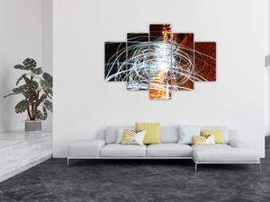 Obraz svetelných vĺn (150x105 cm)