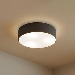 Stropné Lampa Lindby, Sebatin, stmievateľné, Sivá, Spálňa, Tkanina / Textil, Moderný