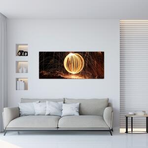 Obraz svetelnej gule (120x50 cm)