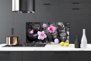 Sklenený obklad Do kuchyne Kvet kamene umenie 120x60 cm