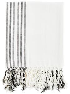Bavlnený uterák so strapcami Off White 100 × 180 cm