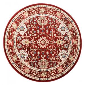 Kusový koberec Hakim bordó kruh 2 100x100cm