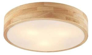Stropné Lampa Lindby, Tanju, stmievateľné, Drevo, Obývacia izba, Drevo, Rustikálny