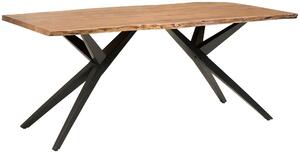 JEDÁLENSKÝ STÔL, akácia, čierna, farba vlašského orecha, 200/100/76 cm P & B - Online Only jedálne, Online Only