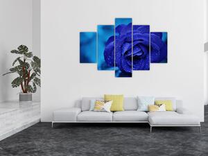 Obraz modrej ruže (150x105 cm)