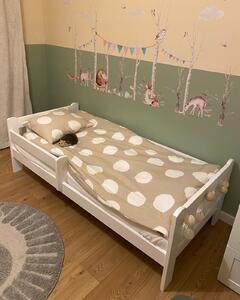 Detská masívna posteľ Maja biela - rôzne rozmery Rozmer: 160x80