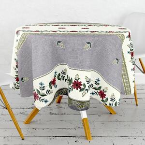 Obrus ​​PVC okrúhly DC-1080 – Kvetinová elegancia (rôzne veľkosti)
