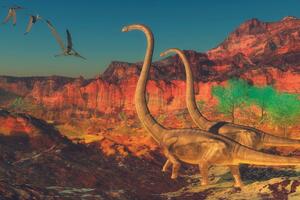 Samolepiaca tapeta svet dinosaurov