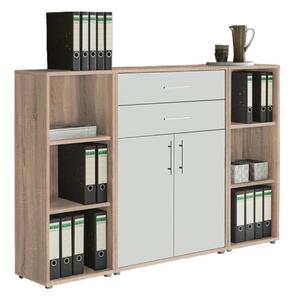 SKRINKA NA DOKUMENTY, biela, dub sonoma, 172,6/113,6/33 cm MID.YOU - Online Only kancelárie, Online Only