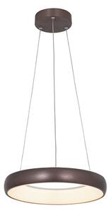 Zambelis 2047 závesné LED stmievateľné svietidlo kávovo hnedá, 30W, 3000K, ø40cm