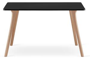 Čierny jedálenský stôl MONTI 120x80 cm