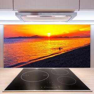 Nástenný panel  More slnko pláž krajina 100x50 cm