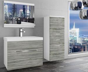 Kúpeľňová zostava s umývadlom SARDYNIA M2 BIELA - SIVÁ texture