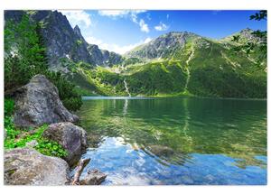Obraz jazera v Tatrách (90x60 cm)