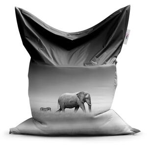 Sablio Sedací vak Slon a zebra - 150x100 cm