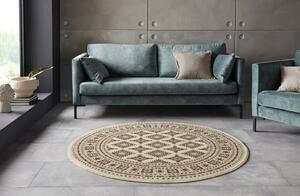 Nouristan - Hanse Home koberce Kruhový koberec Mirkan 104110 Cream - 160x160 (priemer) kruh cm