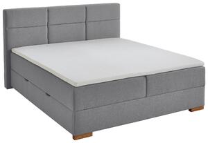 BOXSPRINGOVÁ POSTEĽ, 180/200 cm, sivá home24 - Online Only spálne, Online Only
