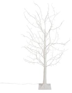 Vianočná stojaca lampa biely strom 120 cm vrátane LED s časovačom IP44 - Ki