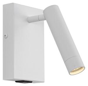 Moderné nástenné svietidlo biele nastaviteľné s USB-C - Croft