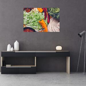 Obraz zeleniny (90x60 cm)