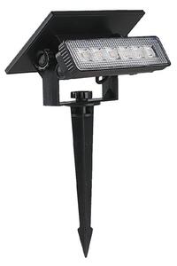 LED Solárne svietidlo LED/0,9W/3,7V 3000K IP65 čierna
