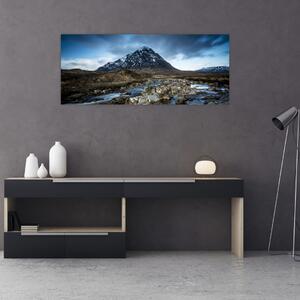 Obraz hory a rieky (120x50 cm)