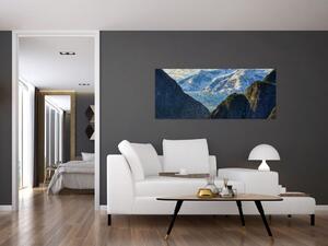 Obraz krajiny s horami (120x50 cm)