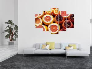 Obraz pomarančov a granátových jabĺk (150x105 cm)