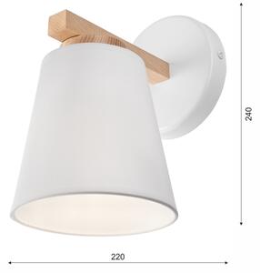 Nástenné svietidlo ELLIE 1xE27/60W/230V biele