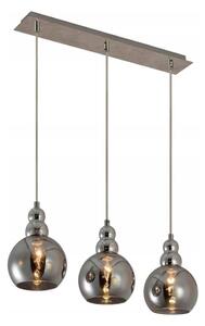 Luster na lanku AKSO 3xE14/40W/230V matný chróm