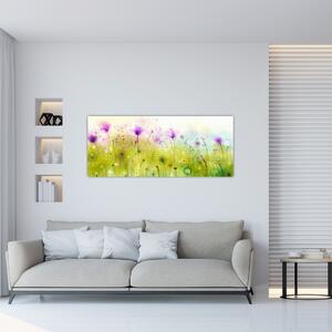 Obraz - Lúčne kvety (120x50 cm)