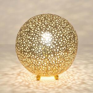Stolná lampa Lily Piccolo, Ø 33 cm, zlatá