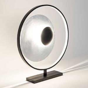 Stolná lampa Satellite strieborno-čierna 58 cm