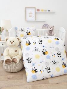 Bavlnené obliečky Renforcé do postieľky - Vesmírna panda